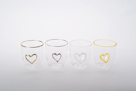 Glass Coffee/Tea cups (set of 6)