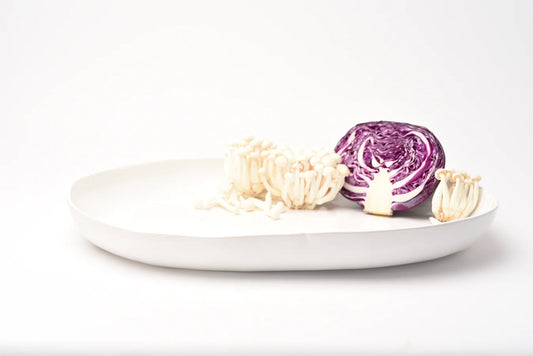 Ceramic oval fish plate