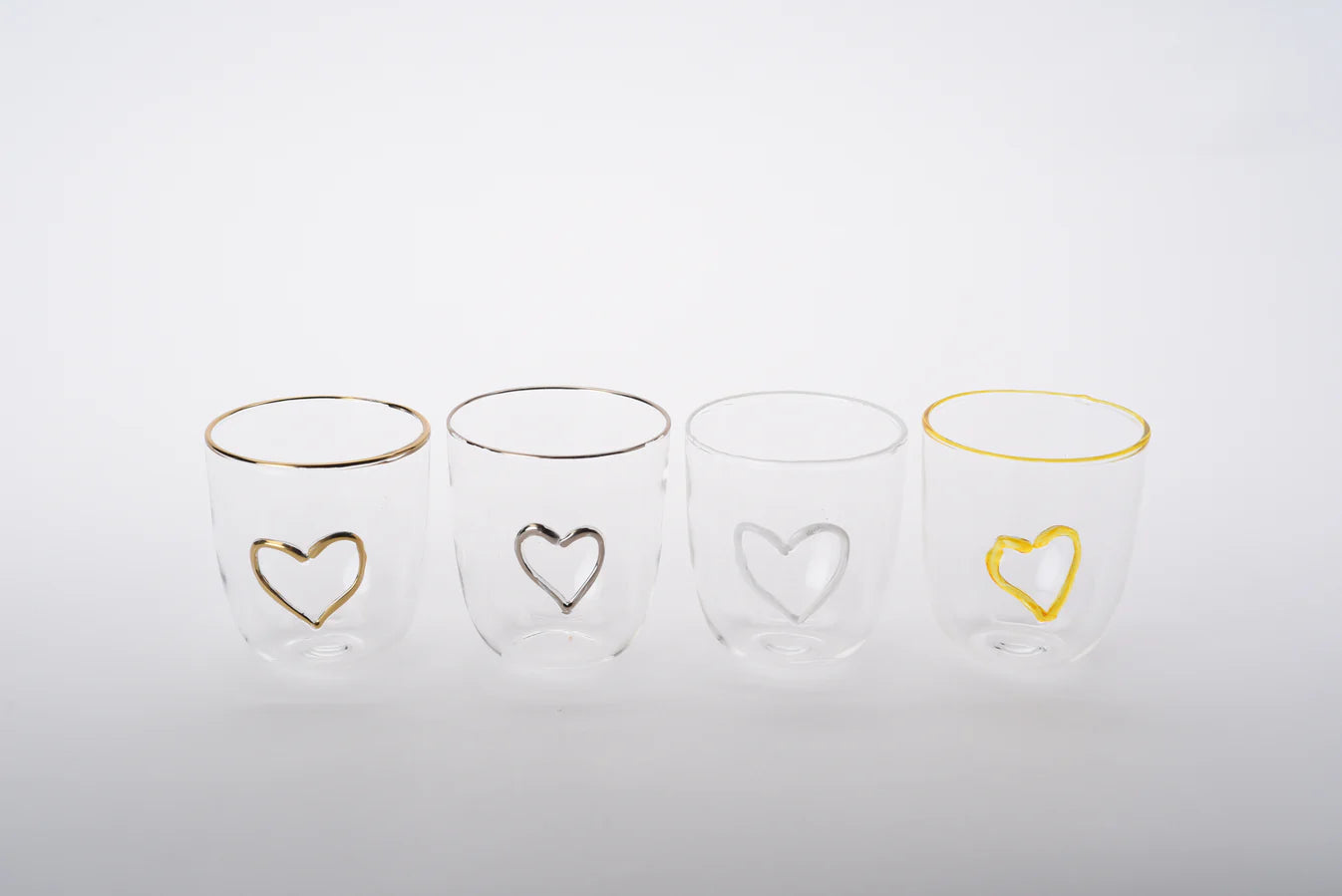 Glass Coffee/Tea cups (set of 6)