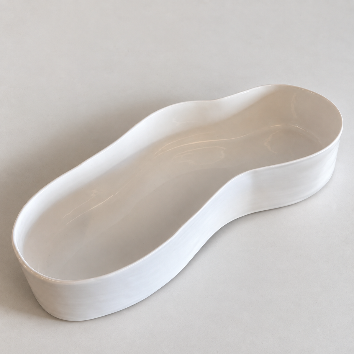 Wavy Oval Bowl