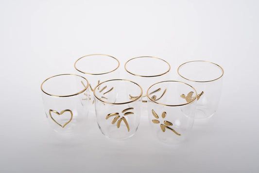 Glass Coffee/Tea cups (set of 6)