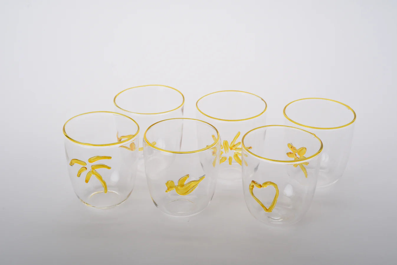 Glass Coffee/Tea cups (set of 6)