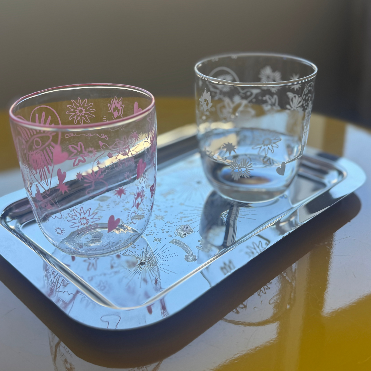 Water Tumbler Printed - set of 6