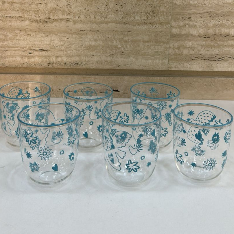 Water Tumbler Printed - set of 6