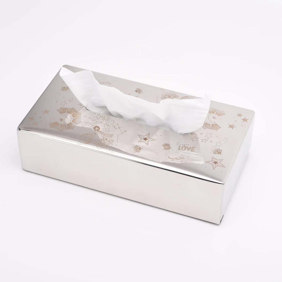 Rectangular Tissue Box- Celestial Print