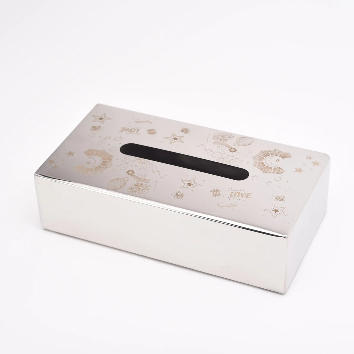 Rectangular Tissue Box- Celestial Print