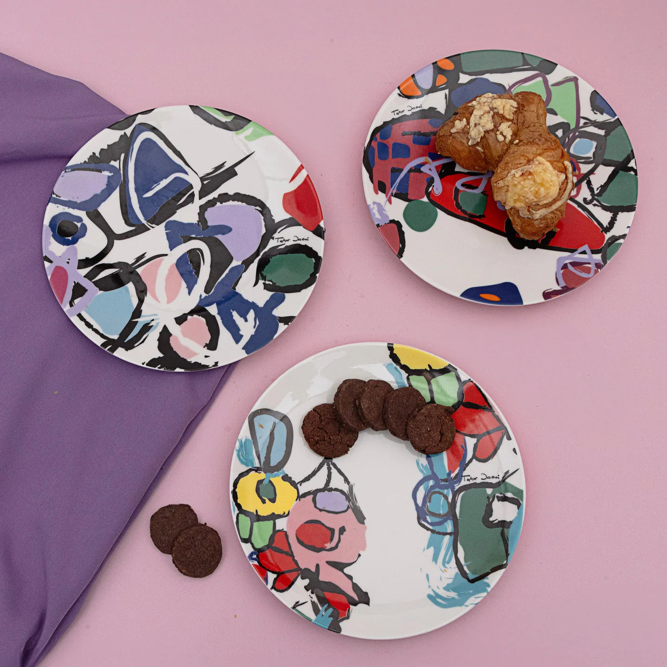 Taher Jaoui Dessert Plates (set of 6)
