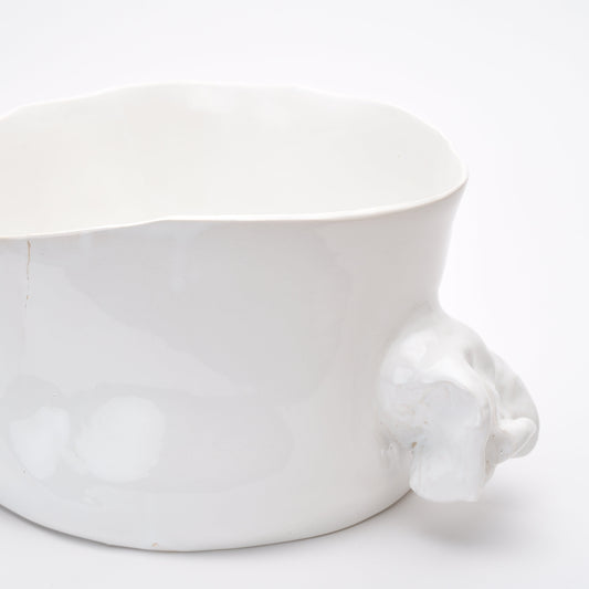 Ceramic Organic Bowl with two hands