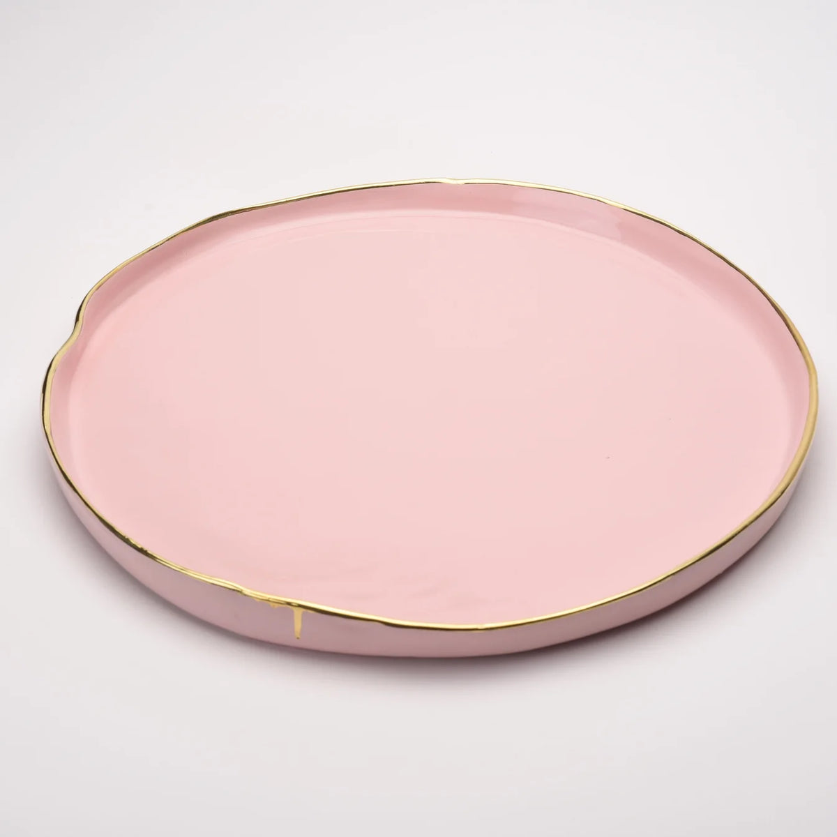 Ceramic Large Flat Round Platter