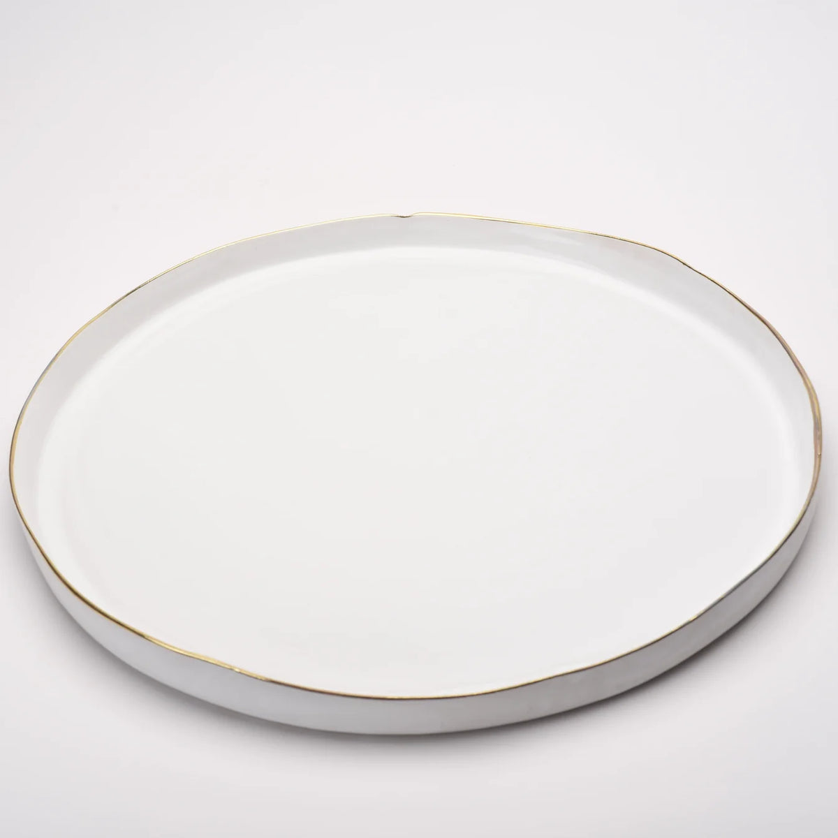 Ceramic Large Flat Round Platter
