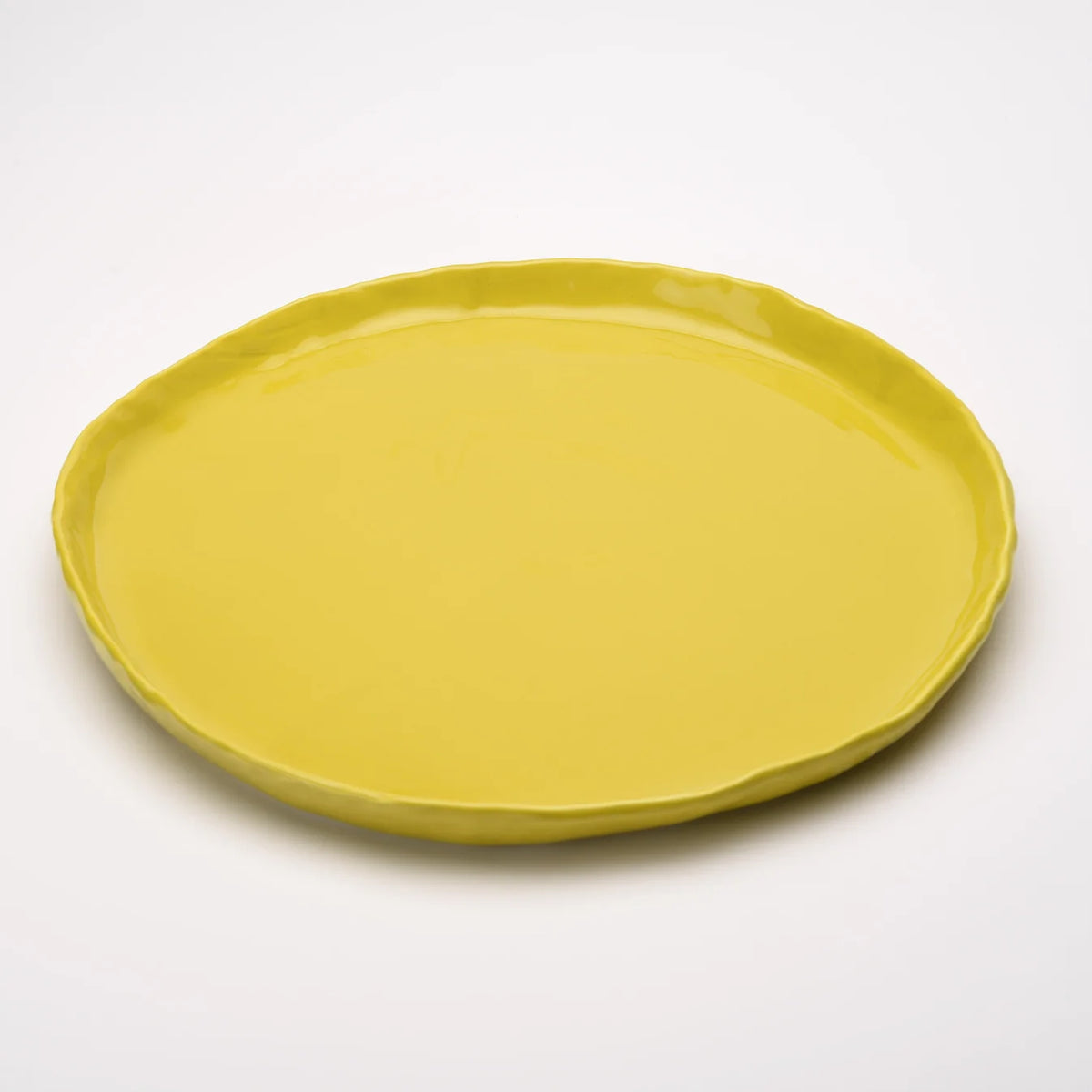 Ceramic Large Flat Round Platter
