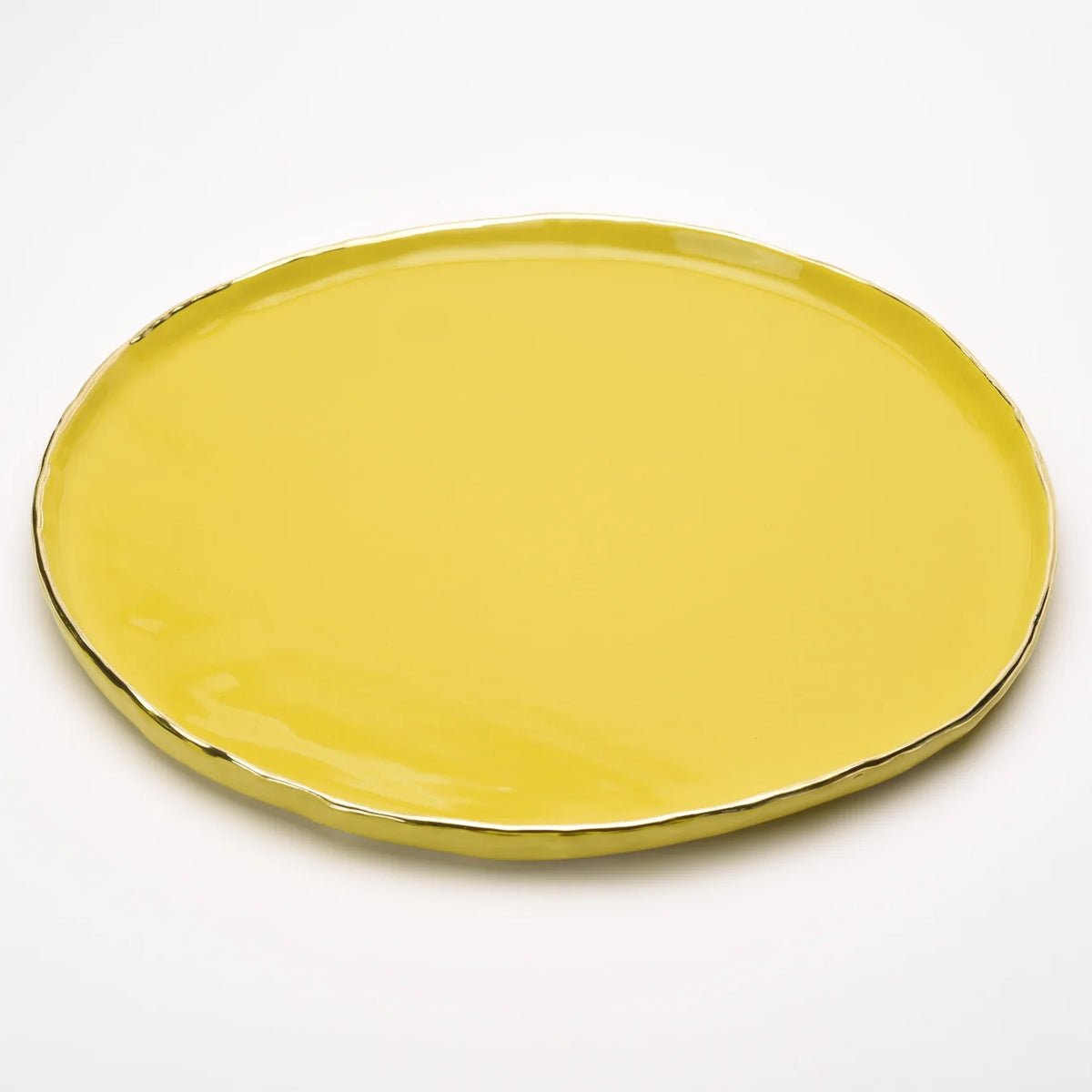 Ceramic Large Flat Round Platter